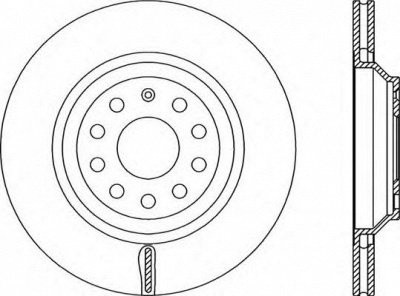 OPEN PARTS bdr233820 -  Тормозной диск